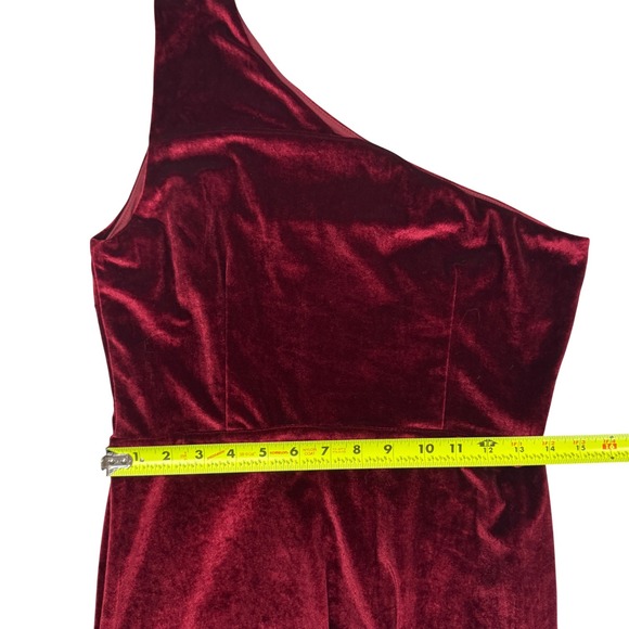 Baltic Born Tatiana Velvet Maxi Dress Merlot Formal Gown Party Evening Sz Lg - Picture 12 of 13